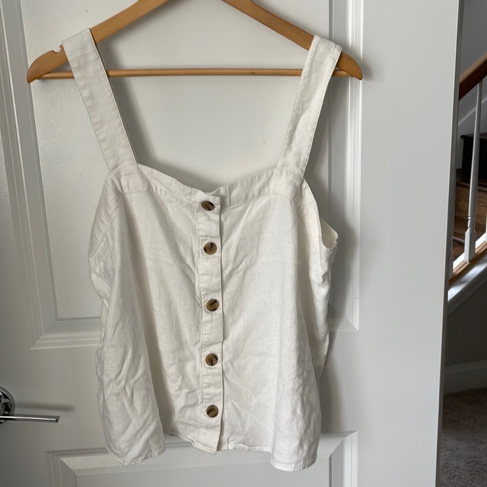 J. Crew linen tank